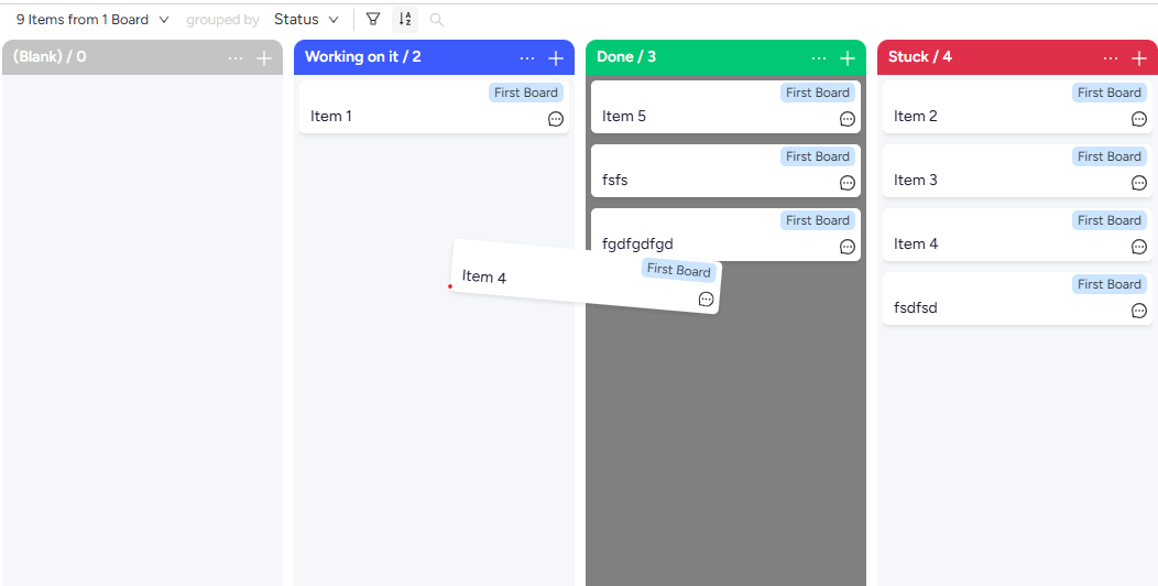 Drag and drop preview